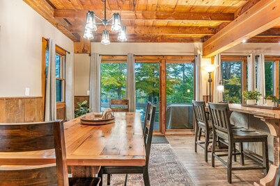 Lakefront house with skiing nearby, dock, and amazing views - dog-friendly