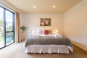3 bedrooms, iron/ironing board, travel cot, WiFi