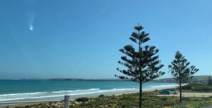 Beach nearby, sun-loungers
