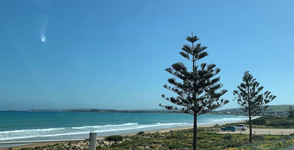 Beach nearby, sun-loungers