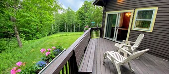Traditional Austrian Chalet at the base of Cannon Ski Area in Franconia Notch