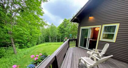 Traditional Austrian Chalet at the base of Cannon Ski Area in Franconia Notch