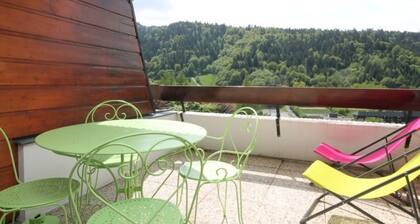 Mont-Dore Studio avec Terrasse, Parking et Wifi