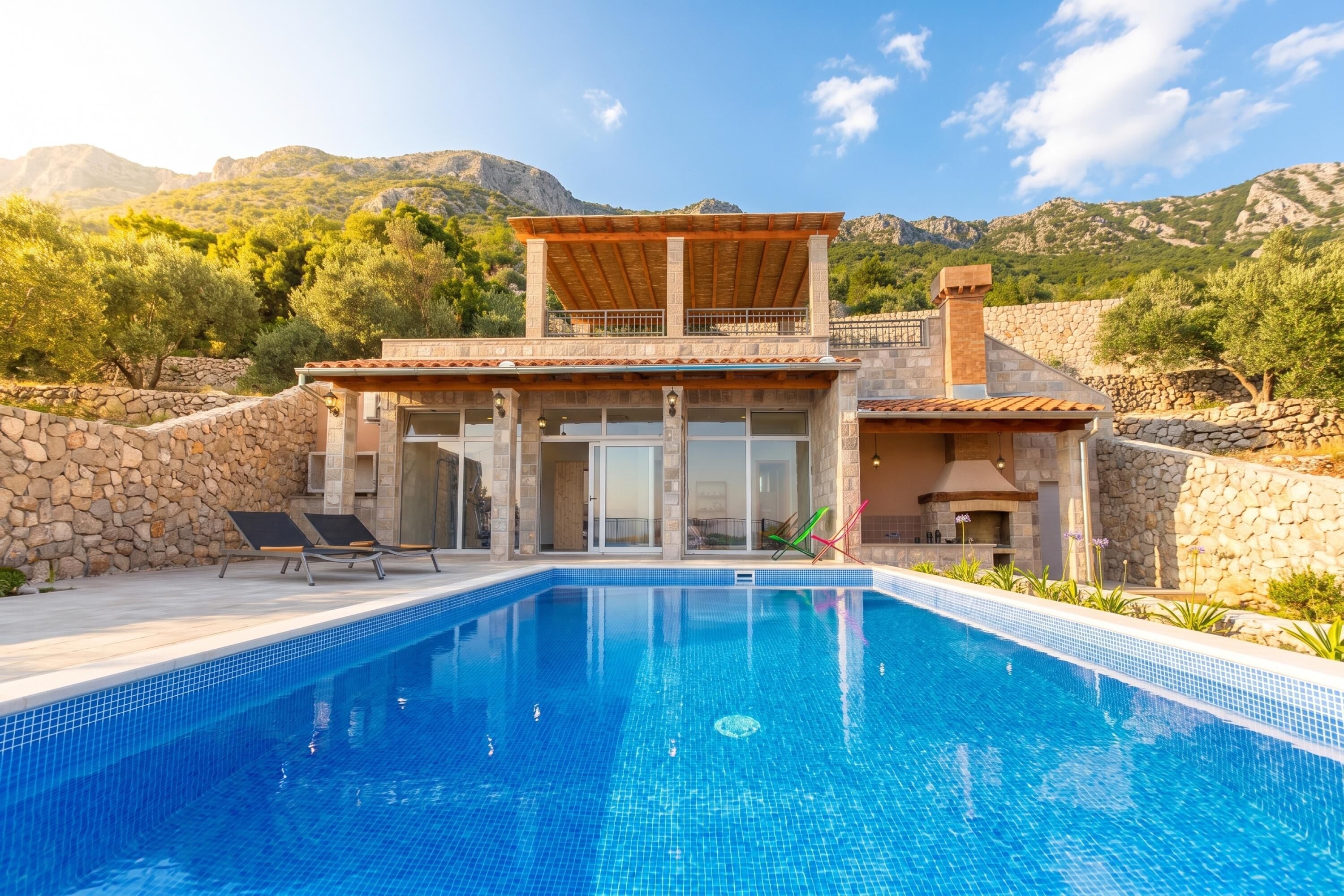 Family Villa, 6 Bedrooms, Balcony, Mountainside (Pool Villa Dia /w Sauna & Jacuzzi) | Pool | Seasonal outdoor pool