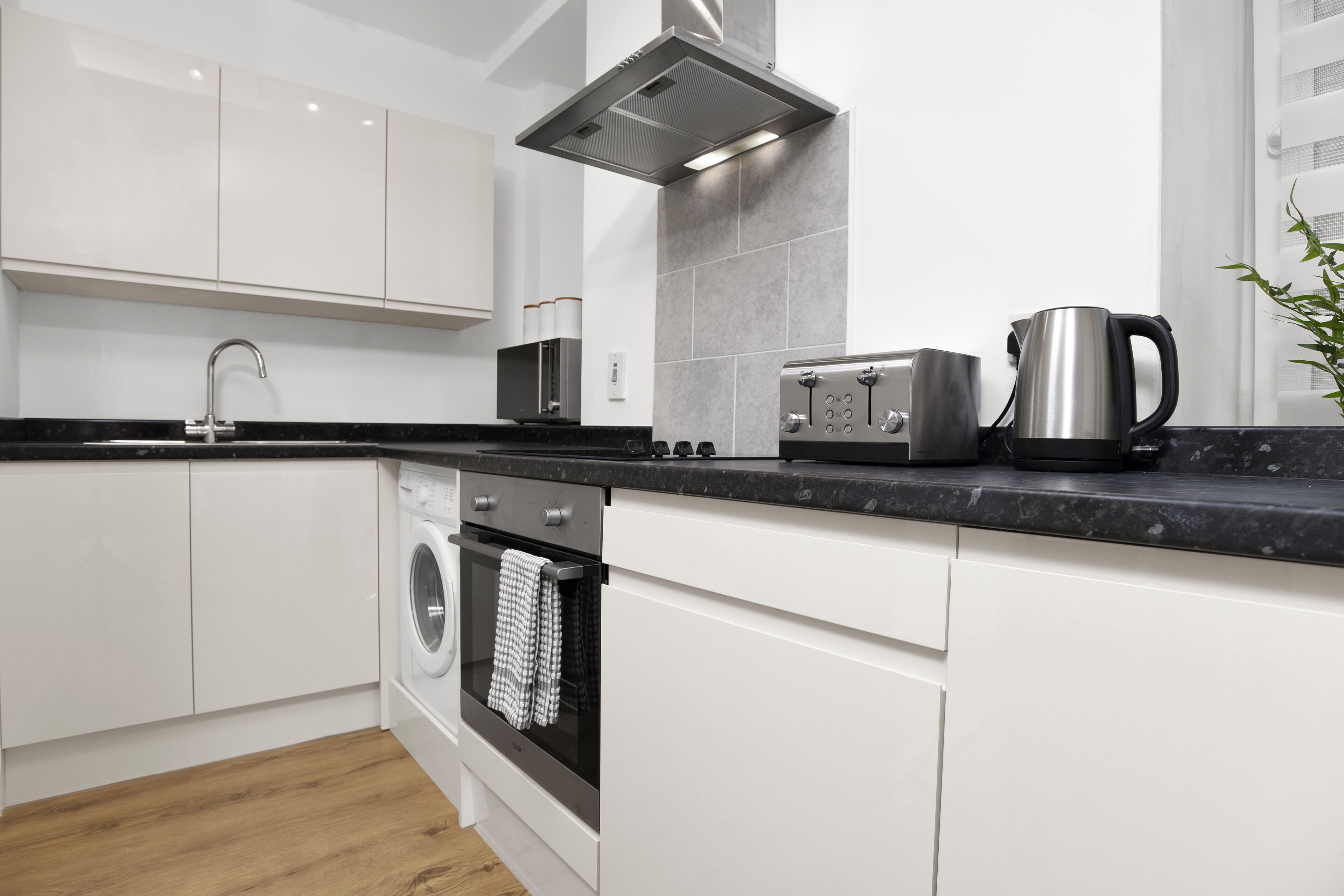 Microwave, oven, coffee/tea maker