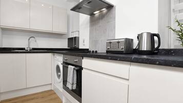 Microwave, oven, coffee/tea maker