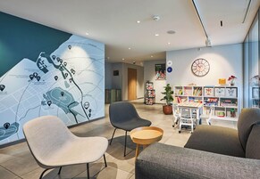 Sala de estar en el lobby