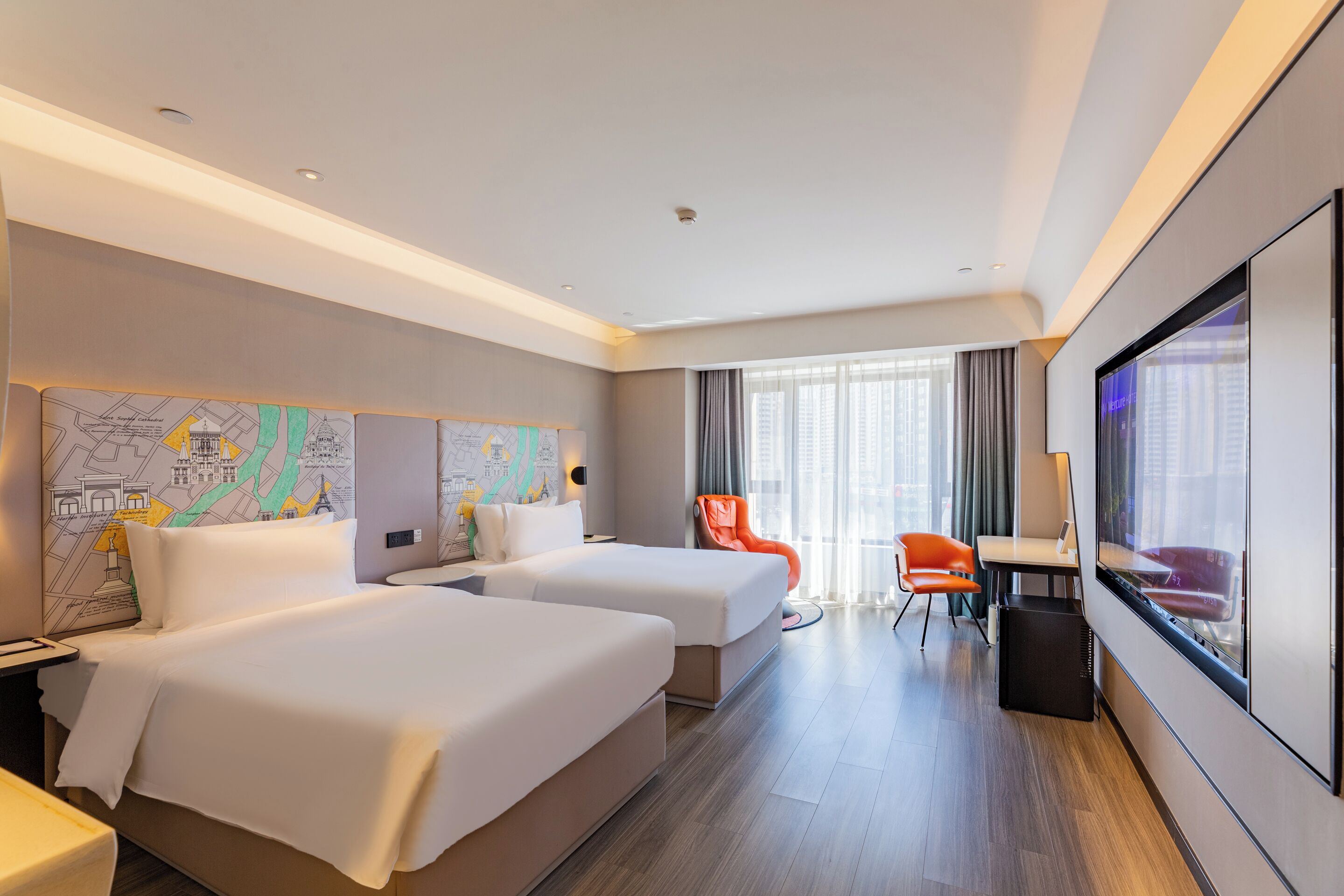 Privilege, Room, 2 Twin Beds | Minibar, in-room safe, desk, free WiFi