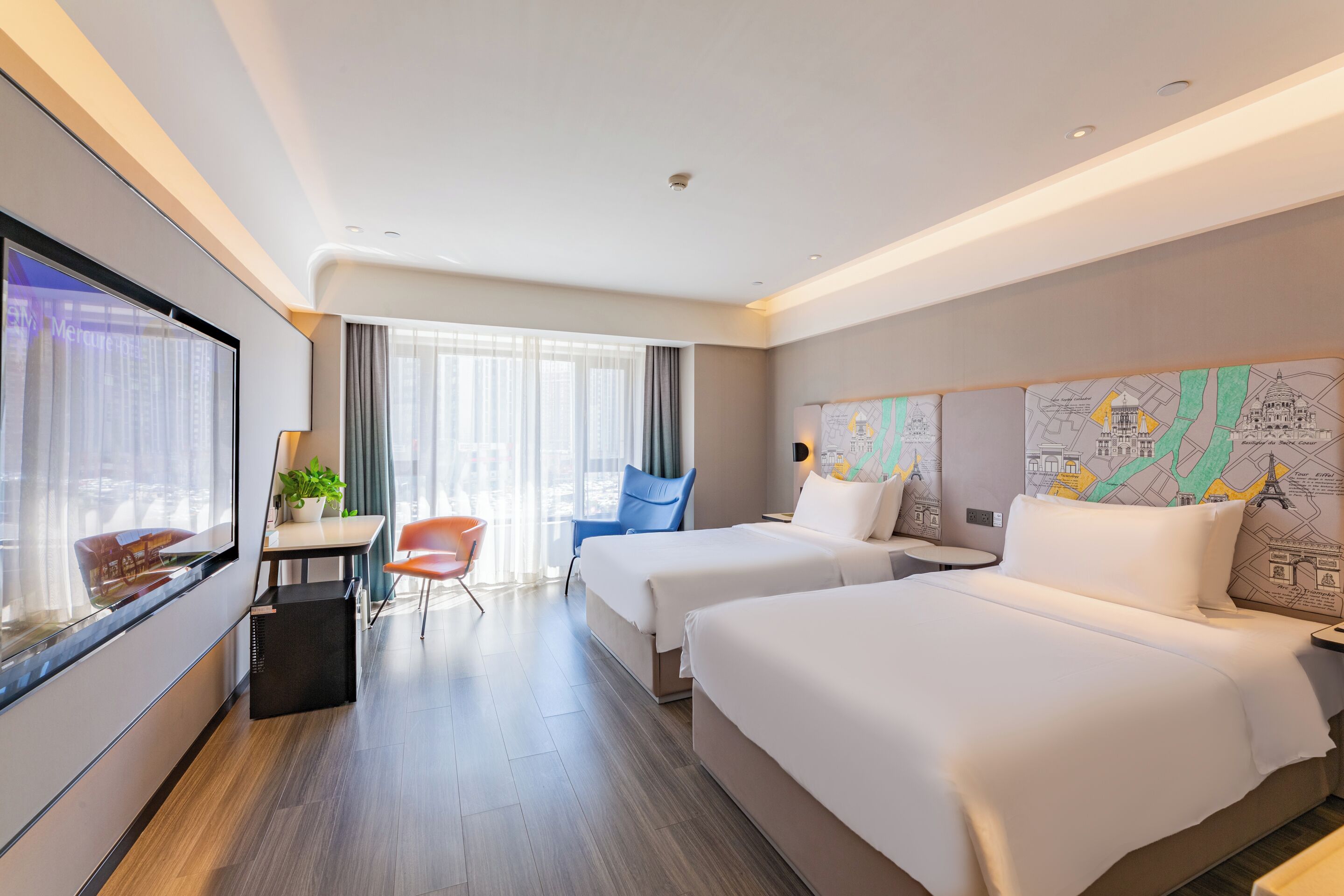 Deluxe-Zimmer, 2 Einzelbetten | Minibar, Zimmersafe, Schreibtisch, kostenloses WLAN