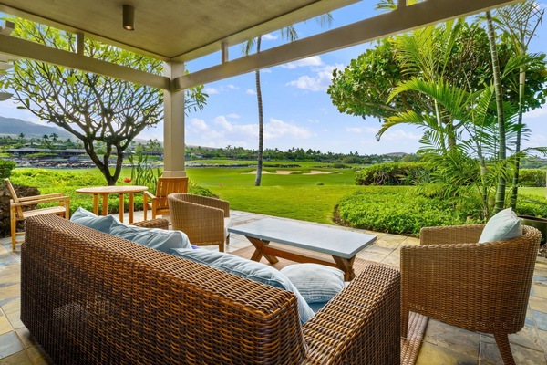 Enjoy the views of a world class golf course from your private l