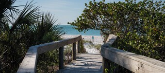 Beautiful North end Pool Home with Gulf Views, Heated pool, steps to beach