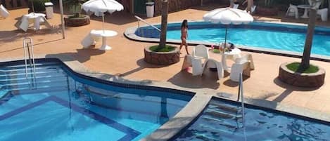 Indoor pool, outdoor pool