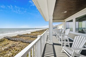 Property grounds - The Jamestown, an Oceanfront 9BR House with Private Pool. (North Myrtle Beach)