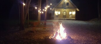 Mohican river and Mohican state park cottage