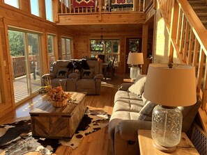 Smart TV, fireplace, video games, books
