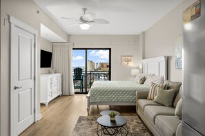 Iron/ironing board, WiFi, bed sheets - Origin 1305: Sunset-View Studio w/ Balcony! Free Fun! (Panama City Beach)