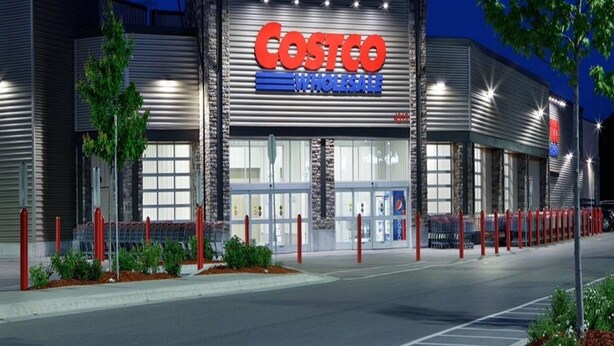 A Costco Wholesale store with a modern facade, large windows, and a parking lot in front. - ❤️Executive Suite❤️By 2 Shopping Centres, Costco ... (Grande Prairie)