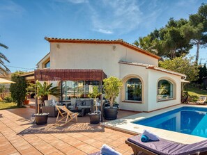 Pool - Wonderful private villa with WIFI, A/C, private pool, hot tub, TV, terrace and pets allowed (Xàbia)
