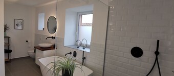 Unique and modern apartment with designer bathroom and terrace