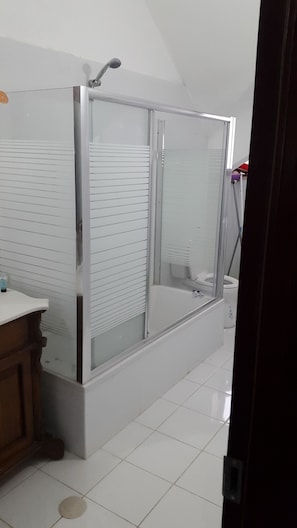 Towels, soap, toilet paper