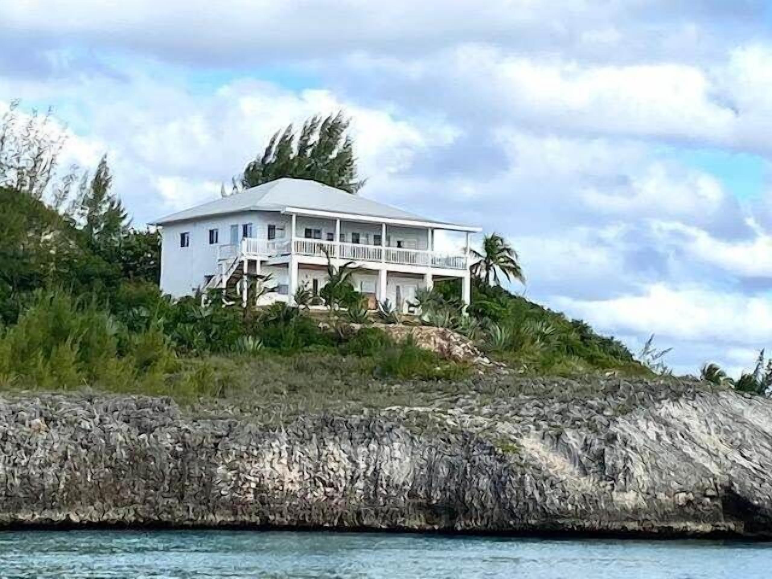 Beautiful new home is perched on a cliff overlooking the Caribbean