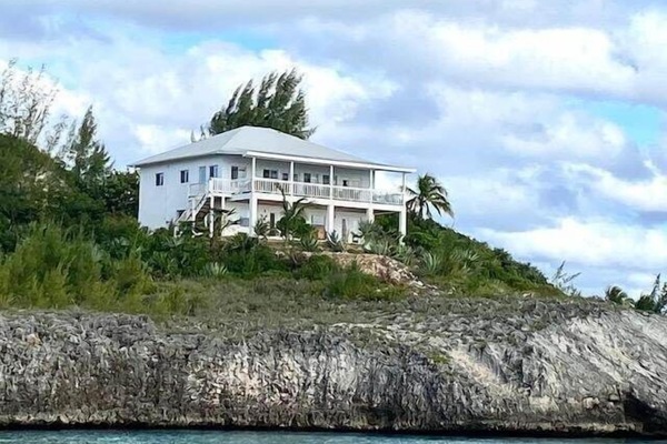 Beautiful new home is perched on a cliff overlooking the Caribbean