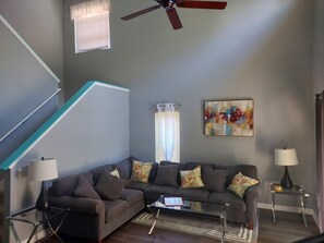 Smart TV, DVD player, books