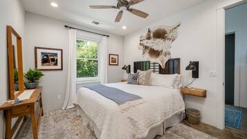 1 chambre, fer et planche Ă repasser, Wi-Fi gratuit, draps fournis