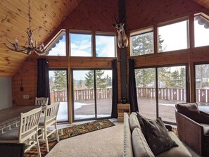 Smart TV, fireplace, video games