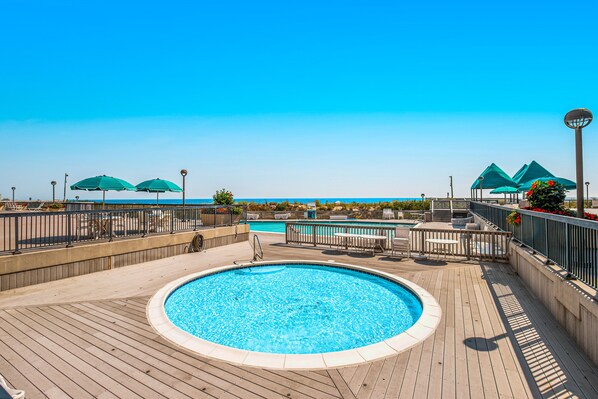 Indoor pool, a heated pool - Sea Colony Condo w/ Free WiFi, Central AC, Shared Pools, & Hot Tubs (Bethany Beach)