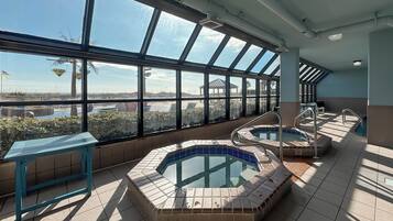 Indoor pool, a heated pool
