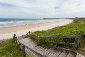 On the beach