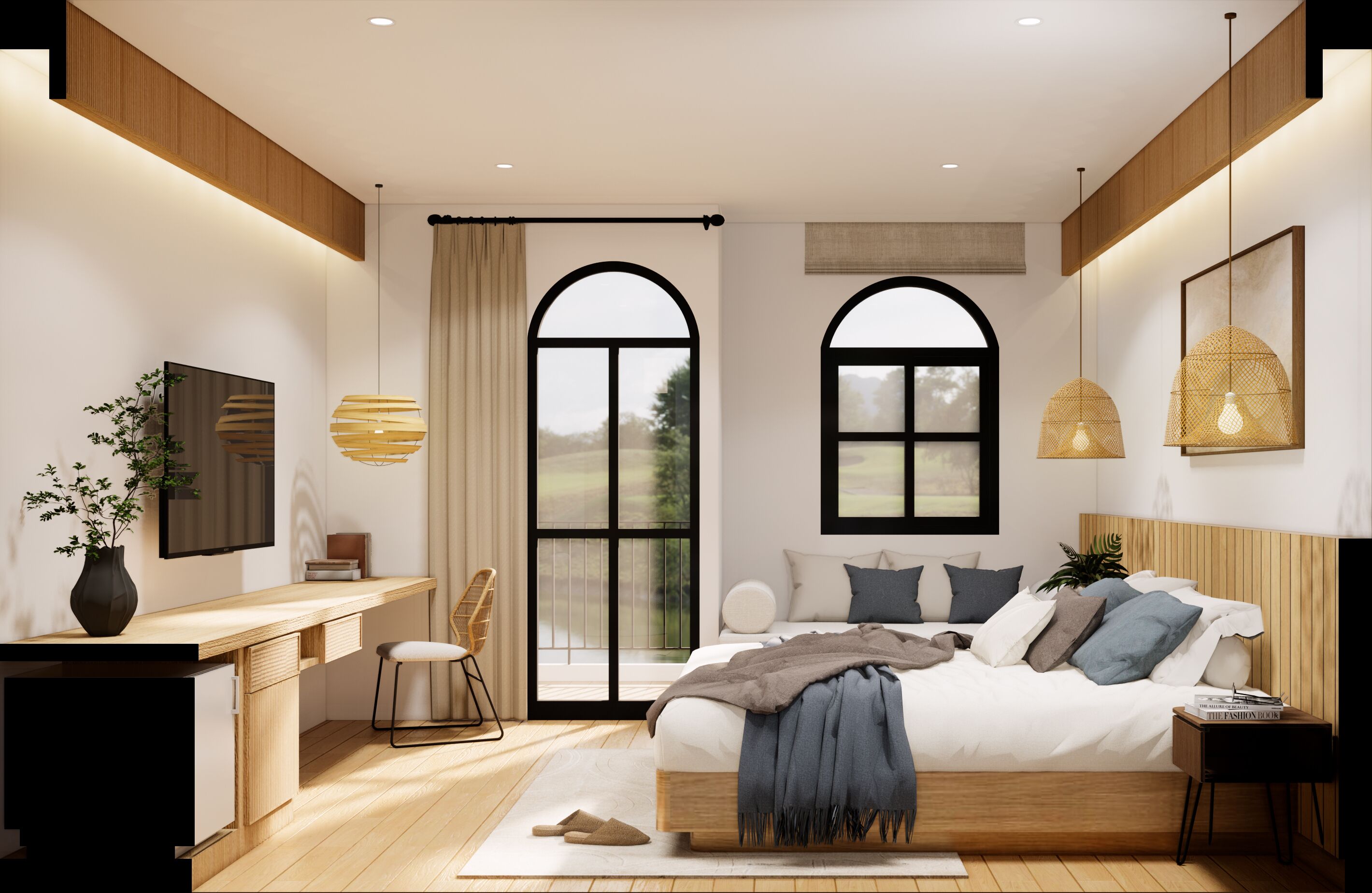 King Room Mountain View | Desk, free WiFi