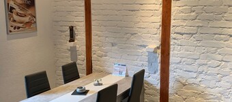 Our apartment is located in a residential street next to Prosperpark.