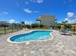 A heated pool