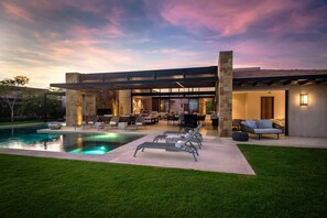 A heated pool