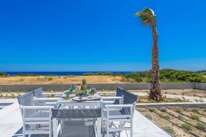 Villa – exclusive, 3 soverom, privat basseng, strandutsikt | Terrasse/patio