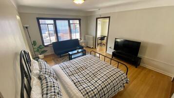 Desk, iron/ironing board, free WiFi, bed sheets