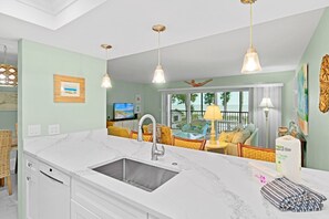 Interior - Sunset Beach 102: Gulf Front, Stunning Views, On the Beach, Pool by Anna Maria Life Vacation Rentals (Holmes Beach)