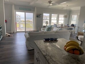 TV, books - Coastal Condo w/ Ocean & Sound Views & Balcony (Emerald Isle)