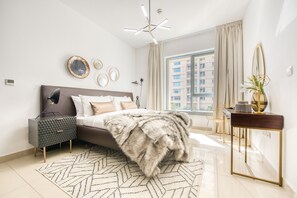 1 bedroom, in-room safe, free WiFi - Radiant Urban Retreat with Iconic Burj Khalifa Vws (Dubai)