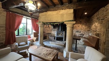 TV, caminetto