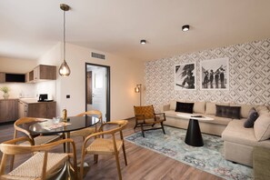 Apartment, 1 Schlafzimmer | Eigene Küche | Kühlschrank, Geschirrspüler, Espressomaschine, Wasserkocher