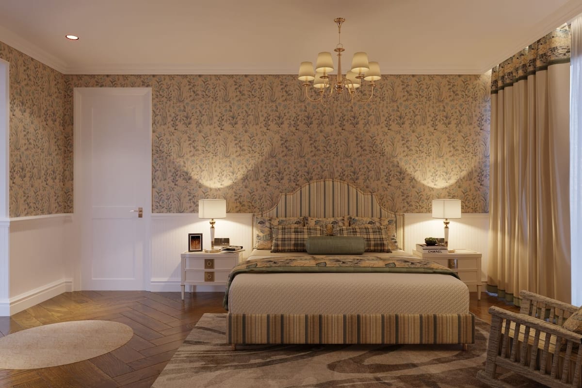 1 habitación y ropa de cama de alta calidad