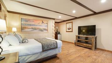 1 bedroom, desk, blackout drapes, iron/ironing board