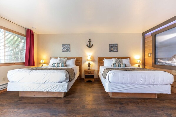2 bedrooms, desk, iron/ironing board, WiFi