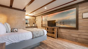 1 slaapkamer, een bureau, een strijkplank/strijkijzer, wifi