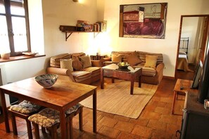 TV, fireplace, table tennis, books