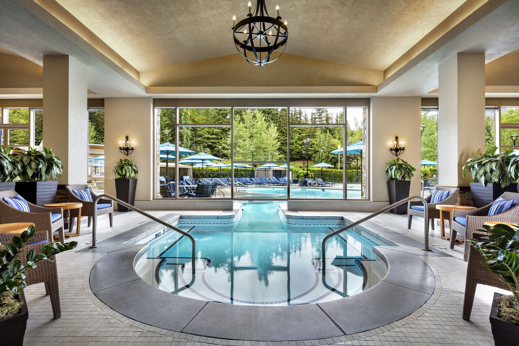Indoor pool, outdoor pool, pool cabanas (surcharge), pool umbrellas