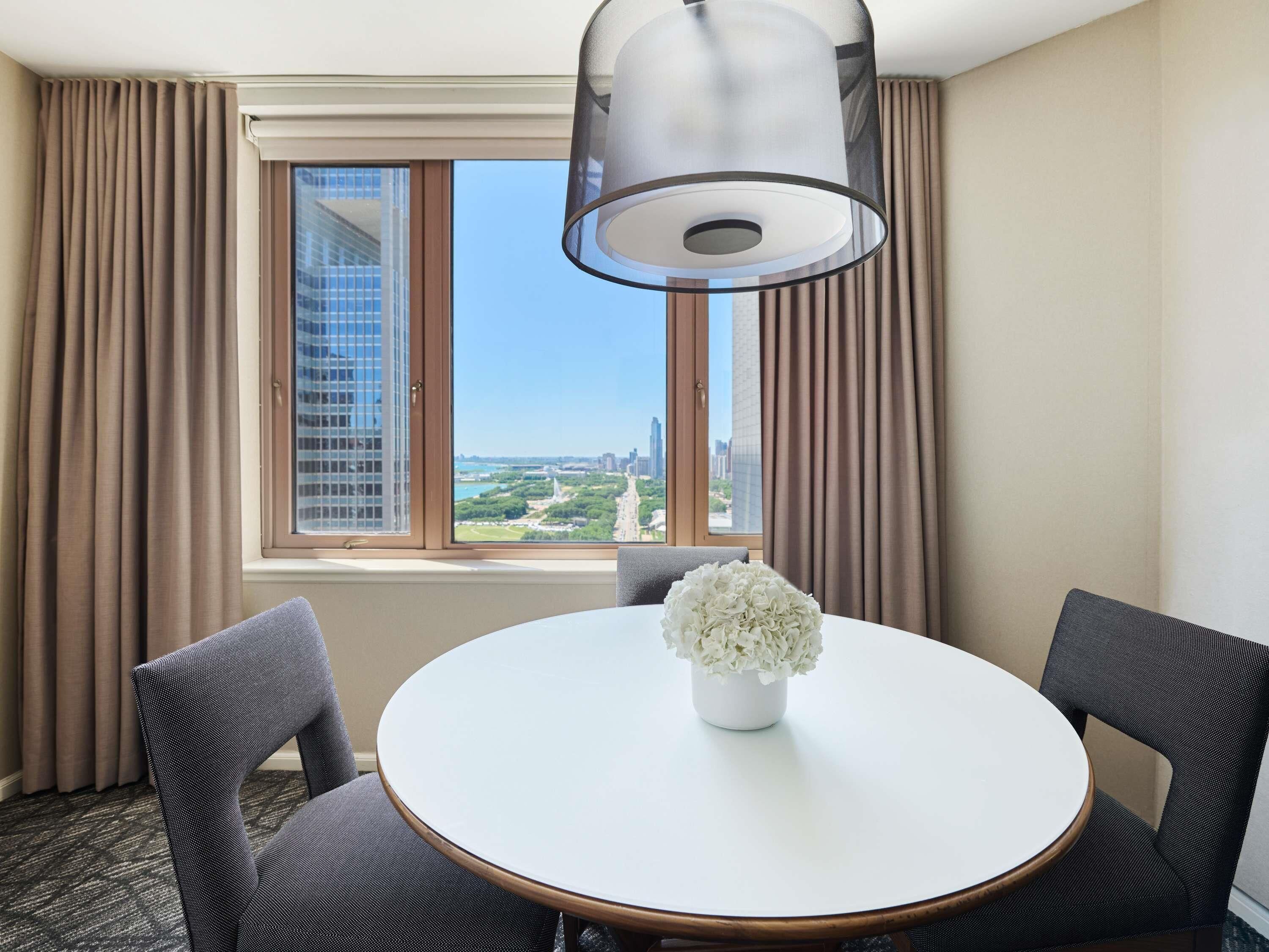 Premium bedding, down comforters, pillowtop beds, minibar